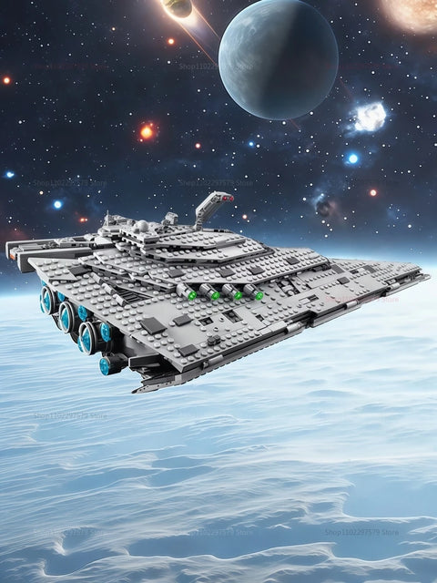 First Order Destroyer 1416 pieces Spaceship Building Blocks