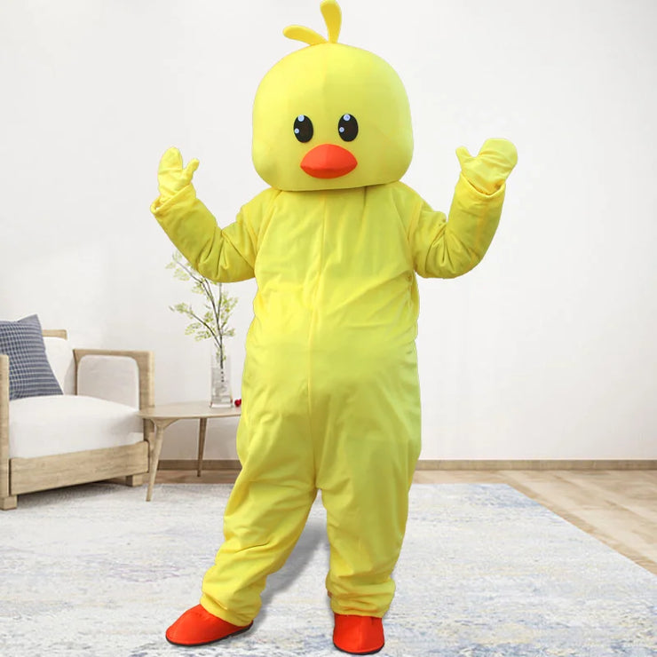 Yellow Duck Mascot Costume – Cartoon Character Cosplay Outfit for Adults, Festivals, Carnival & Halloween Parties