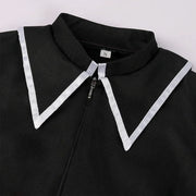 Akemi Homura Cosplay Costume – Puella Magi Madoka Magica Combat Dress with Bow, Wig, and Uniform for Halloween or Party Events