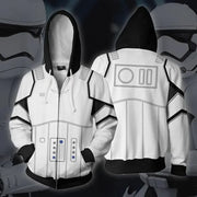 R2-D2 Cosplay Hoodie – Robot Sweatshirt with Zipper, Inspired by Darth Vader and Stormtrooper for Men and Women
