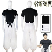 Toji Fushiguro Cosplay Costume – Jujutsu Kaisen Season 2 Uniform with Wig for Men and Women, Ideal for Halloween or Role Play