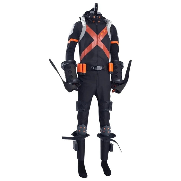 Katsuki Bakugou Cosplay Costume – Anime Battle Dress and Combat Suit for Halloween and Carnival Events