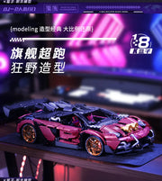 MOC Technical Modified SVJ Sports Car Building Bricks 3950 Pcs