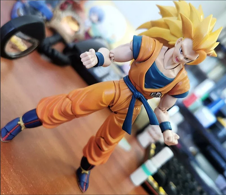 Dragon Ball Z Son Goku Super Saiyan 3 SHF Action Figure – Movable Anime Collectible Model Toy