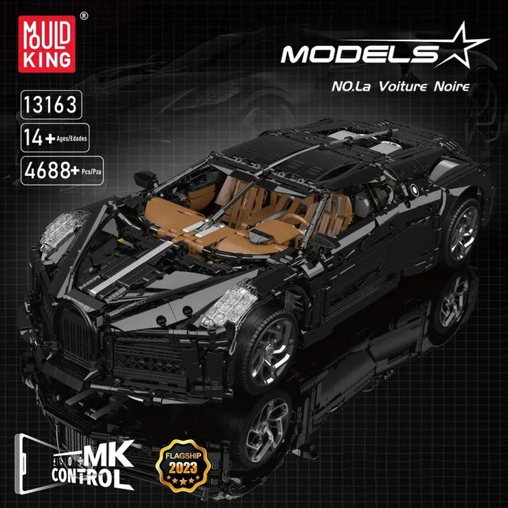 MOC 13163 High-Tech Super Car La Voiture Noire Building Blocks 4688 Pcs