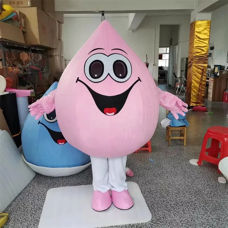 Blue Water Drop Mascot Costume – Water Conservation Cosplay for Events, Parties & Promotional Performances