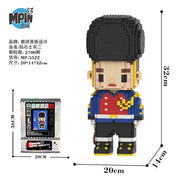 32cm Guardian Model Building Blocks Royal Soldier Figure Block Toy for Boys & Girls Birthday Gift Living Room Decor Assembly Kit