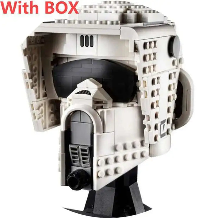 Star Wars Fighter Pilot Helmet Building Blocks Desk Decoration AT Jangos Kylos Fetts Rens C-3PO