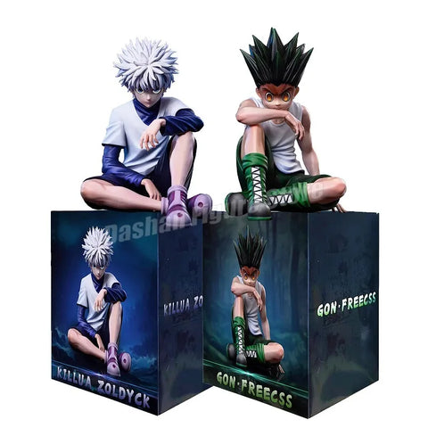 PG Hunter×Hunter Gon Freecss & Killua Zoldyck Action Figures – PVC Anime Statues and Car Ornaments