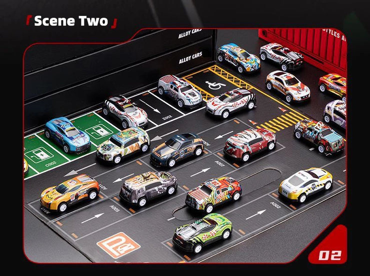48-Piece Alloy Car Set – Classic Racing and Tin Car Models in Gift Box for Kids