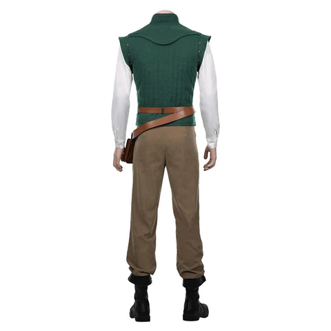 Lettuce Prince, Flynn Ryder Cosplay Costume, Halloween Party Costume Cosplay Western Cowboy Stage Cosplay Costume Comic-Con