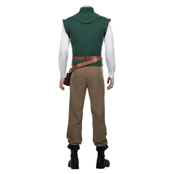 Lettuce Prince, Flynn Ryder Cosplay Costume, Halloween Party Costume Cosplay Western Cowboy Stage Cosplay Costume Comic-Con