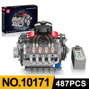 Engine Building Blocks Model Series Technical STEM Toys Moc Tank V8 Engine Supercar W16 Bricks Assembly Toy Set Kids Adults Gift