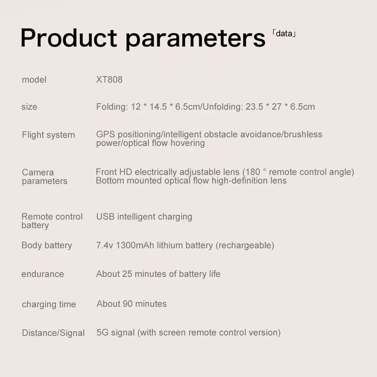 Xiaomi Mijia XT808 GPS Drone Professional 8K HD Dual Camera Brushless Motor avoidance WIFI FPV Foldable RC Quadcopter Helicopter
