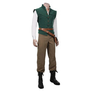 Lettuce Prince, Flynn Ryder Cosplay Costume, Halloween Party Costume Cosplay Western Cowboy Stage Cosplay Costume Comic-Con