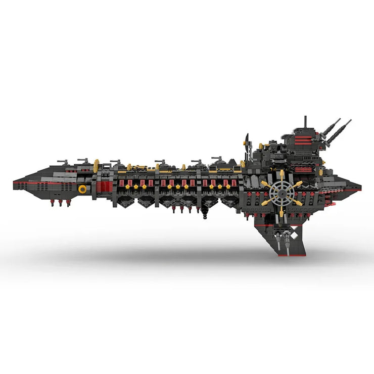Creative MOC Small Particle Building Block Space Battleship Model Warhammer 40K 2346 Pcs