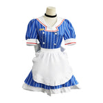 7PCS  Miku Cosplay Costumes Anime Mesmerizer Uniform Halloween Christmas Carnival Party Dressing For Women Hat Apron Accessories