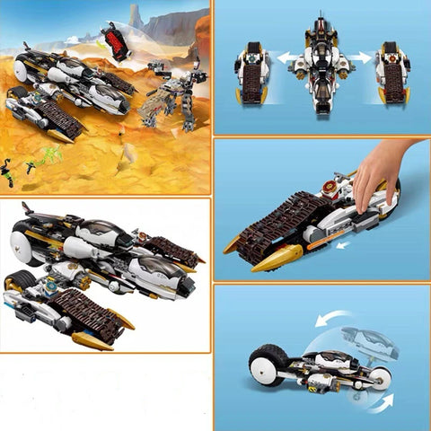1135pcs Ultra Stealth Raider Building Blocks Bricks with Figrues Ninjasn Serise 70595 Model Toys for Children Birthday Gifts