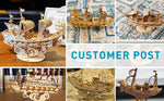 Robotime Vintage Wooden Watercraft Model Kit 3D Wooden Puzzle Best Gift Ideas for Adults Sailling Ship