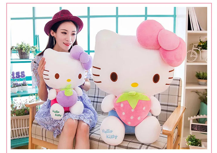 Sanrio Strawberry Hello Kitty Stuffed Plushie Doll