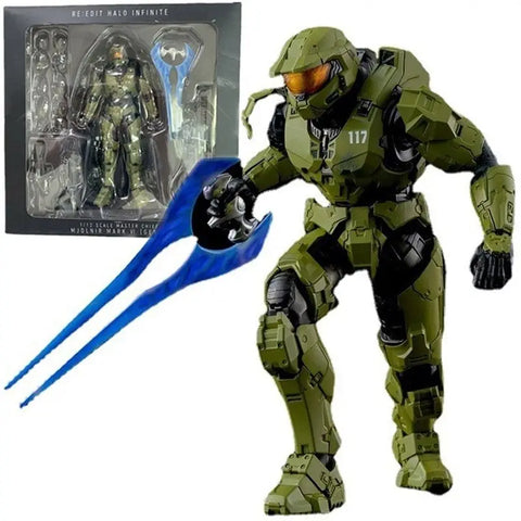 Sentinel Master Chief Action Figure Pvc Anime Collection Model Mjolnir Mk Vi Sv Action 18cm John117 S117 Movable Doll Toys