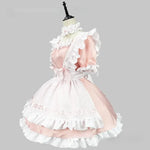Black and White Lolita Maid Costume – Cute French Apron Dress Uniform for Cafe, Parties, and Cosplay