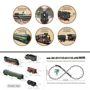 Remote Control Electric Train Set – Classic Model with Assembled Railway Tracks, Light & Sound for Kids
