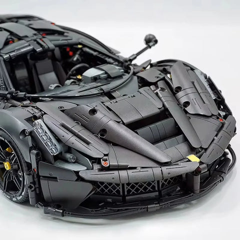 MOC 61505 Technical Black Super Sports Car Hypercar 4739 Pcs