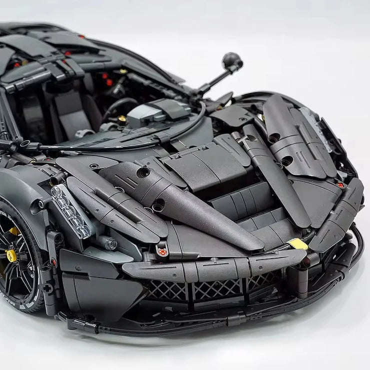 MOC 61505 Technical Black Super Sports Car Hypercar 4739 Pcs