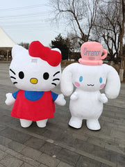 Giant Kuromi & My Melody Mascot Costume – Inflatable Hello Kitty Character Cosplay for Advertising, Carnival & Events