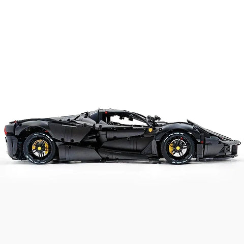 MOC 61505 Technical Black Super Sports Car Hypercar 4739 Pcs
