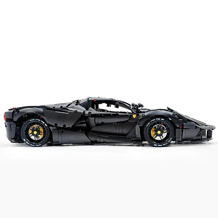 MOC 61505 Technical Black Super Sports Car Hypercar 4739 Pcs