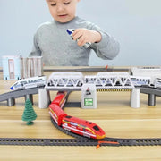 Electric High-Speed Train Set – Harmony Model with DIY Railway Tracks for Kids