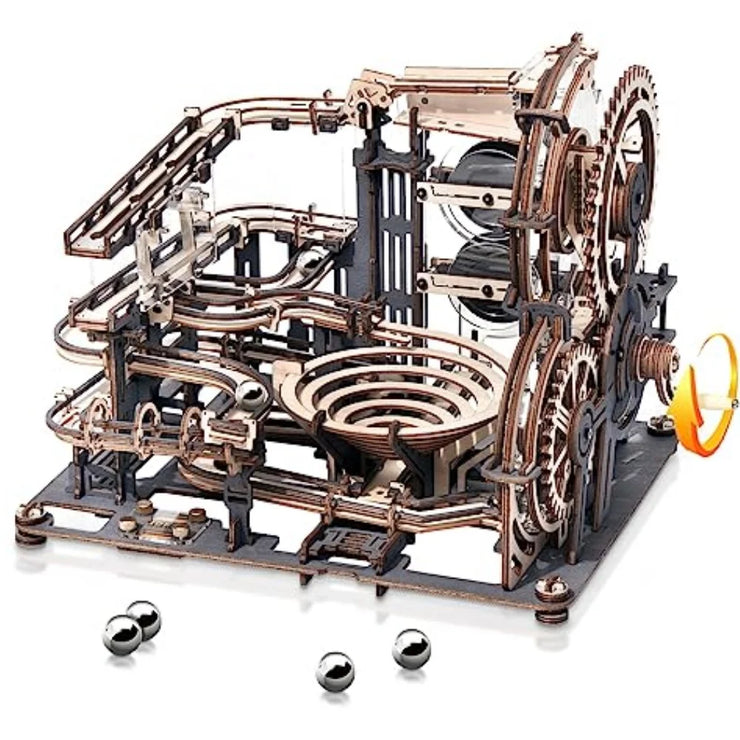 Robotime ROKR Marble Spaceport Electric Model Kit – 3D Wooden Puzzle