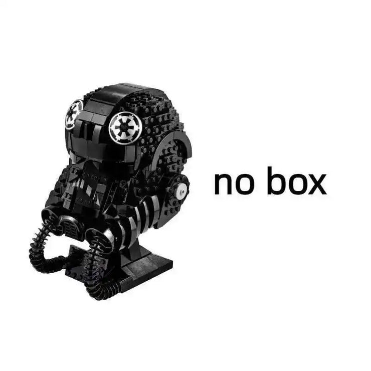 Star Wars Model Figure Stormtrooper Vader Tie Fighter Pilot Helmet Series  Building Blocks Brick Set