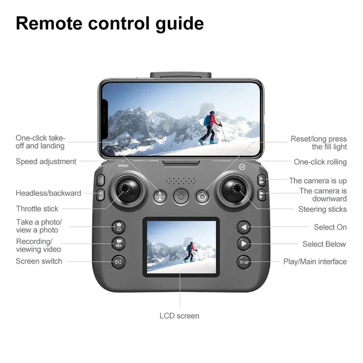 Xiaomi Mijia MINI V666 Drone 4K Professional WIFI 5G Dron Obstacle Avoidance Brushless Altitude Headless Mode RC Quadcopter Toys