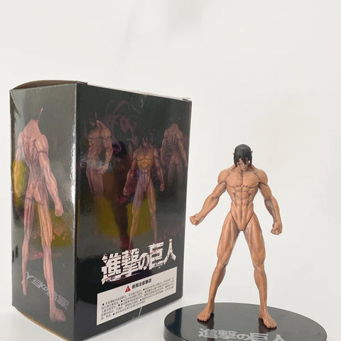 28cm Attack on Titans Levi Ackerman Action Anime Figura Kawai Eren Jaege Mikasa Ackerman The Armored Titan Figure