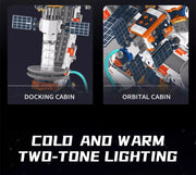 Creative Technology Space Station Transparent Globe Building Set – High-Tech Construction Bricks