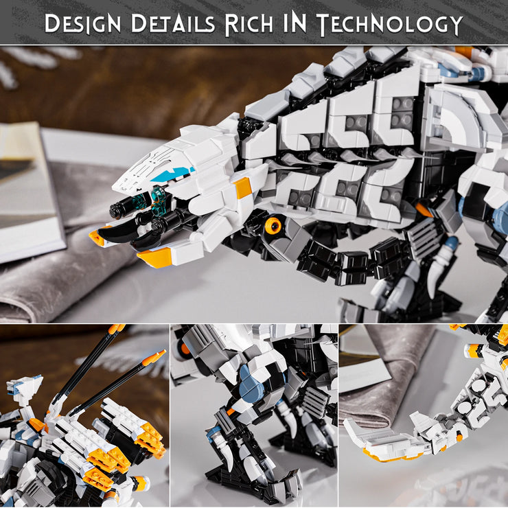MOC Horizon Game Thunderjaw Beast Model Monster Building Blocks Brick Set