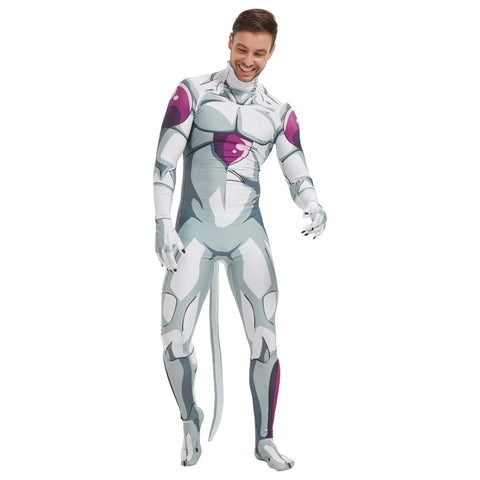 Dragon Ball Frieza Cosplay Spandex Zentai Jumpsuit Outfit