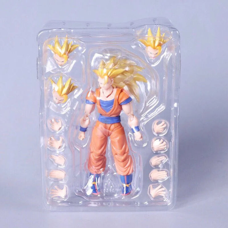Dragon Ball Z Son Goku Super Saiyan 3 SHF Action Figure – Movable Anime Collectible Model Toy