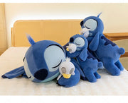Miniso Disney Stitch Laying Down Stuffed Plushie Doll