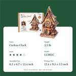Robotime ROKR Black Forest Cuckoo Clock — 3D Wooden Puzzle Kit (Ages 12+)