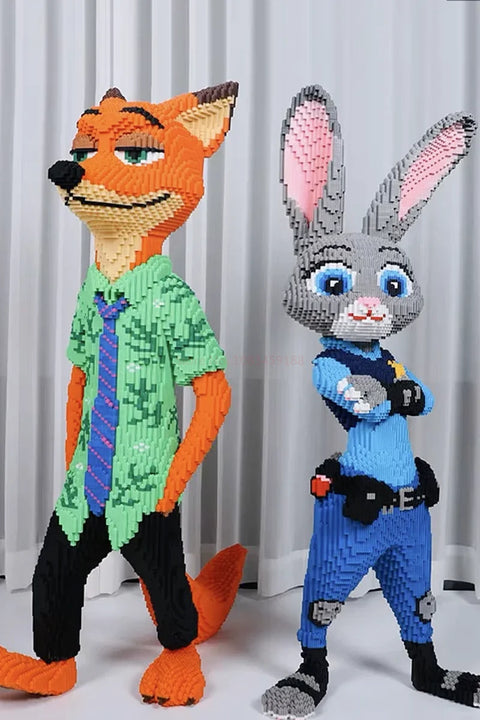 Anime Kawaii Zootopia Children Educational 100cm Tall Three-dimensional Building Blocks Toys