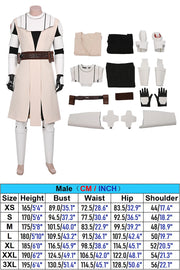 Obi-Wan Cosplay Costume – Movie Role Play Uniform for Adult Men, Ideal for Space Battle Fantasy and Party Events
