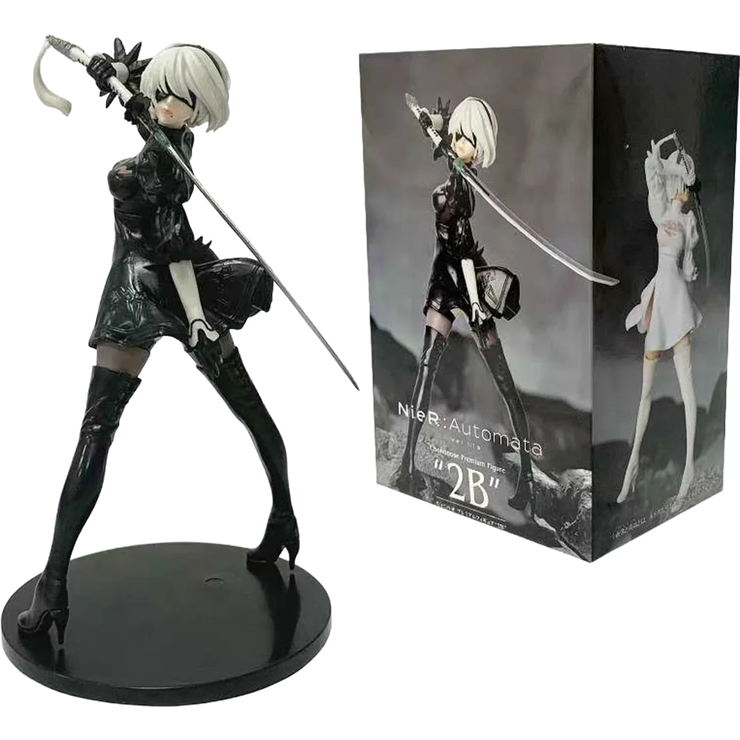 NieR: Automata YoRHa Type A2, 2B & 9S PVC Figure Set – Anime Collectible Statues