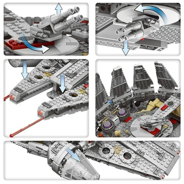 New Millennium Spaceship 1381 pieces – Force Awakens Star Destroyer Building Block Model Kit