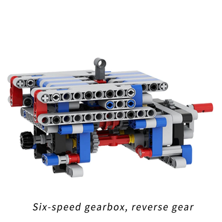 MOC DIY Electric Motor & Gearbox Kit – Technical Building Blocks for Mechanical Models