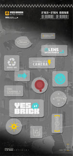Retro DSLR Camera Assembly 500+ pieces Building Block Detachable Mechanical Trendy Punk Style Model