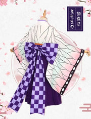 Anime Cosplay Costume Kanroji Mitsuri Kibutsuji Kimono Maid Uniforms Blade Kochou Shinobu Kamado Nezuko Dress Cosplay